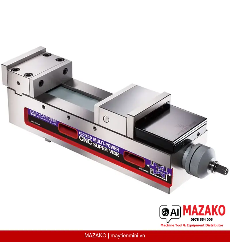 Ê Tô CNC Cường Lực Đa Năng HPAQ-160 Homge – Độ Mở 300mm, Lực Kẹp 8000kg