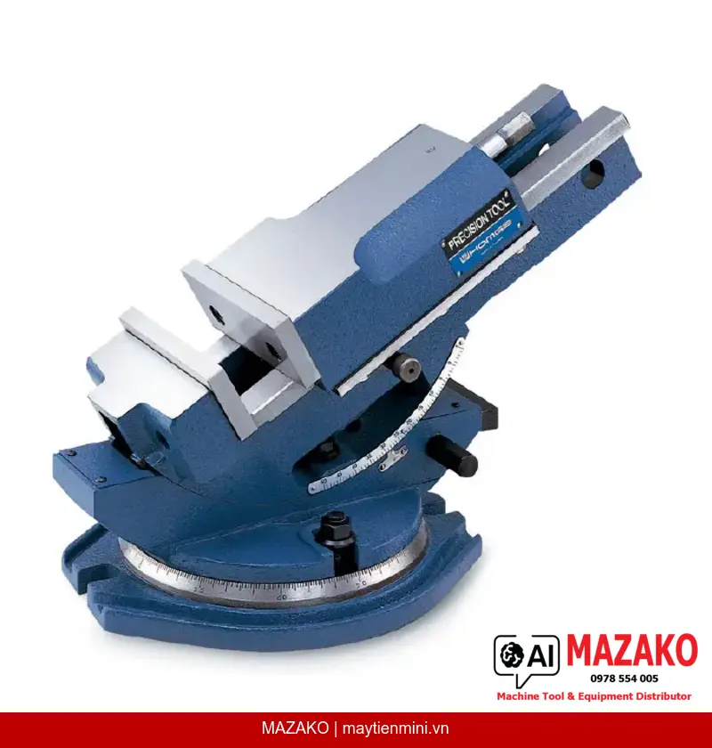 Ê Tô Máy Phay Góc Nghiêng Độ Mở Lớn Homge HHY-100