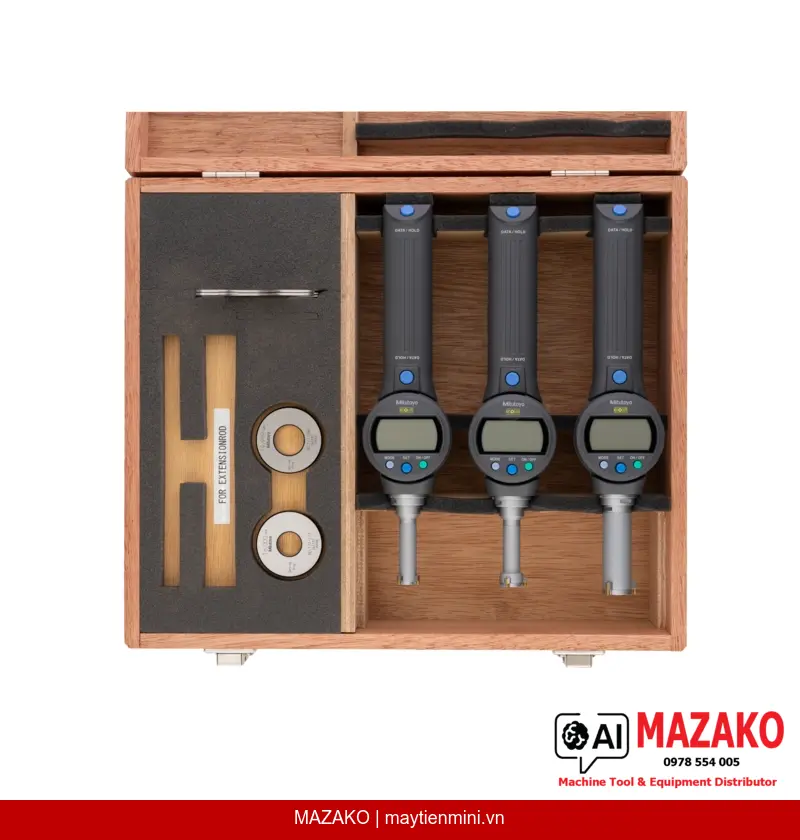 Bộ Đồng Hồ Đo Lỗ 3 Điểm Kỹ Thuật Số Mitutoyo 568-956-10 (12–25 mm)