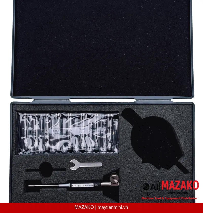 Đồng Hồ Đo Lỗ 2 Điểm Tiếp Xúc Mitutoyo 526-102 (10–18 mm)