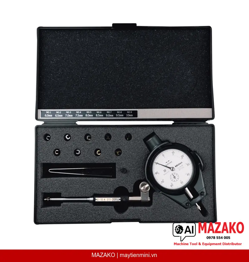 Đồng hồ đo lỗ 2 điểm Mitutoyo 511-211-20 (6–10 mm)