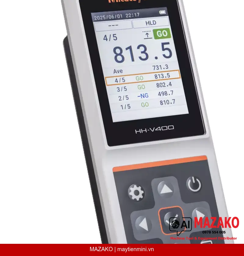 Bộ hiển thị HH-V400 Mitutoyo 11AAE901 – Máy đo độ cứng Leeb cầm tay