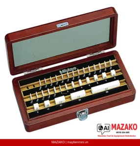 Bộ Căn Mẫu Ceramic Mitutoyo 516-367-10, Hệ Mét, 32 Khối, Cấp 1, Chứng Chỉ ISO