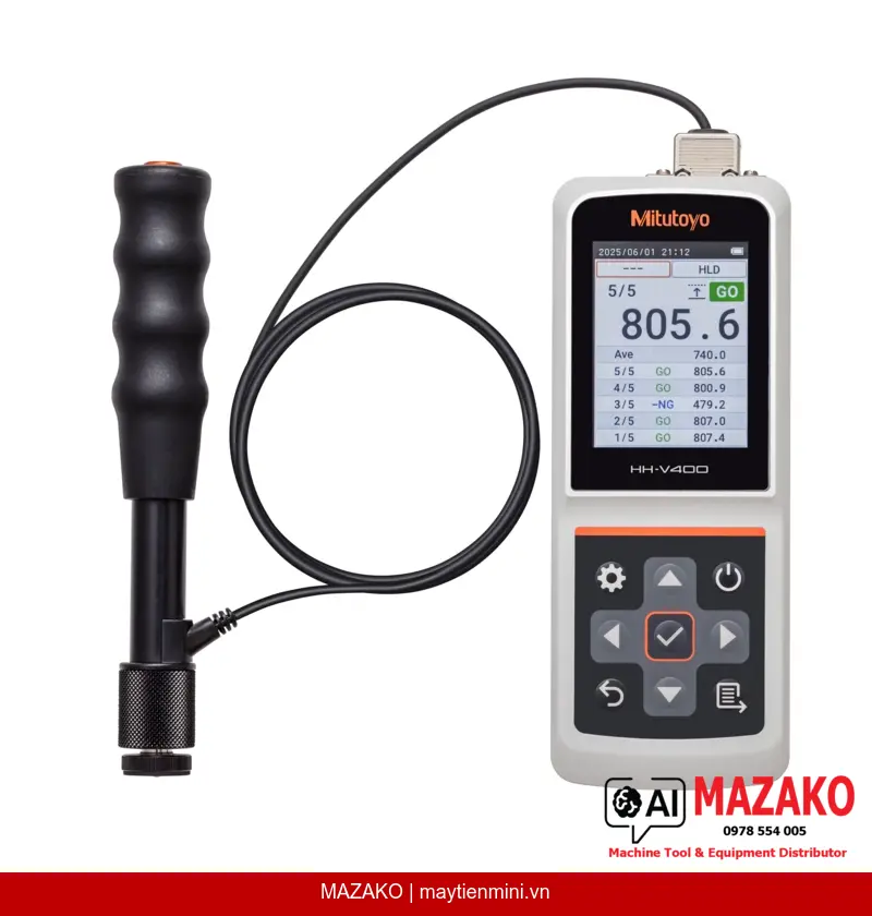 Máy đo độ cứng cầm tay HH-V400 Mitutoyo 810-306 (Bộ thang đo HLD)