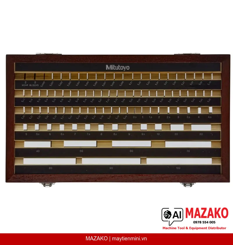 Bộ Căn Mẫu Ceramic Hệ Mét 87 Chi Tiết Cấp Chính Xác 1 Mitutoyo 516-347-10