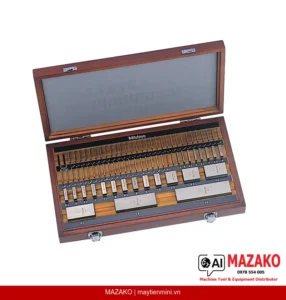 Bộ Căn Mẫu Mitutoyo 516-452-16 Hệ Mét 76 Khối Cấp 2 Thép, Chứng Chỉ Kiểm Định ASME