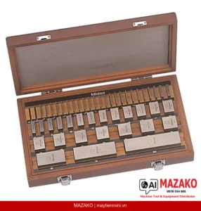 Bộ Căn Mẫu Mitutoyo 516-458-16 – Hệ Mét, 47 Khối, Cấp 0, Chứng Chỉ ASME