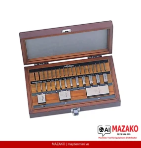 Bộ Căn Mẫu Mitutoyo 516-467-16 Hệ Mét 32 Khối Cấp 1 Thép, Chứng Chỉ Kiểm Tra ASME