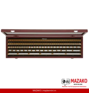 Bộ Căn Mẫu Mitutoyo 516-598-10 – 122 Khối, Cấp 1, Hệ Mét, Chứng Chỉ Kiểm Tra ISO