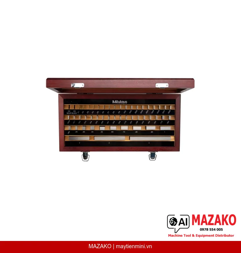 Bộ Căn Mẫu Hệ Inch Mitutoyo 516-912-11 (49 Block, Cấp 2, Thép, Chứng Chỉ BS)