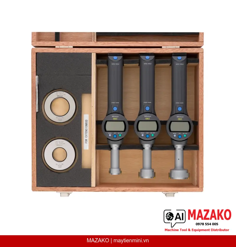 Bộ Đồng Hồ Đo Lỗ 3 Điểm Kỹ Thuật Số Mitutoyo 568-957-10 (25–50 mm)