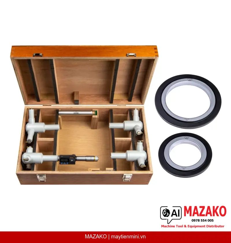 Bộ Panme Đo Trong 3 Điểm Kỹ Thuật Số Mitutoyo 468-980 (4–8 inch)