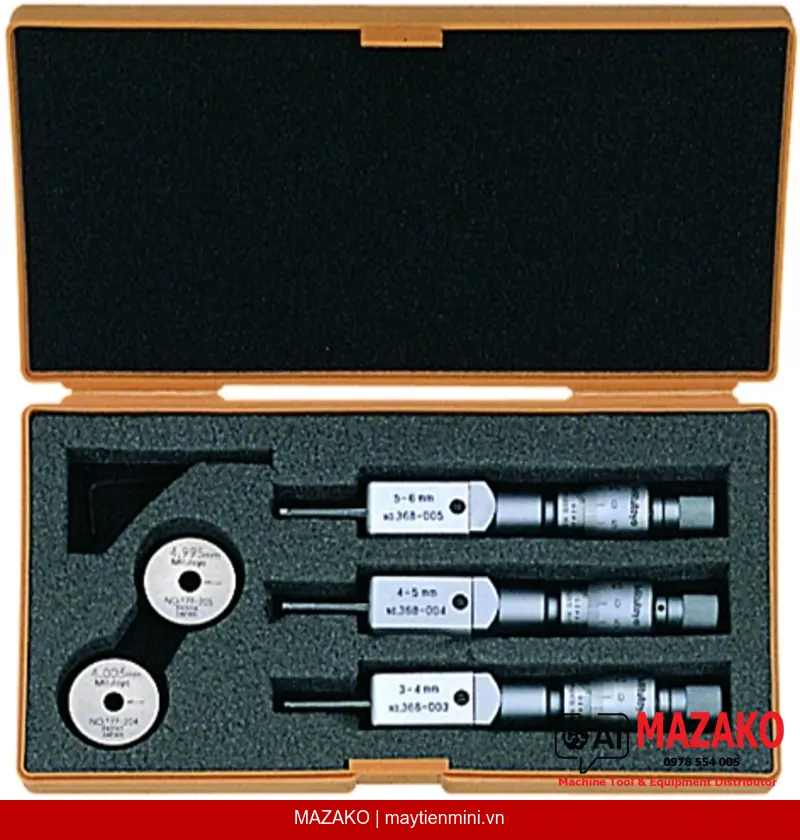 Bộ Panme Đo Trong 2 Điểm Mitutoyo 368-907 (3–6 mm)