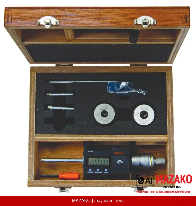 Bộ Panme Đo Trong 3 Điểm Kỹ Thuật Số Mitutoyo 468-976 (0,275–0,5\