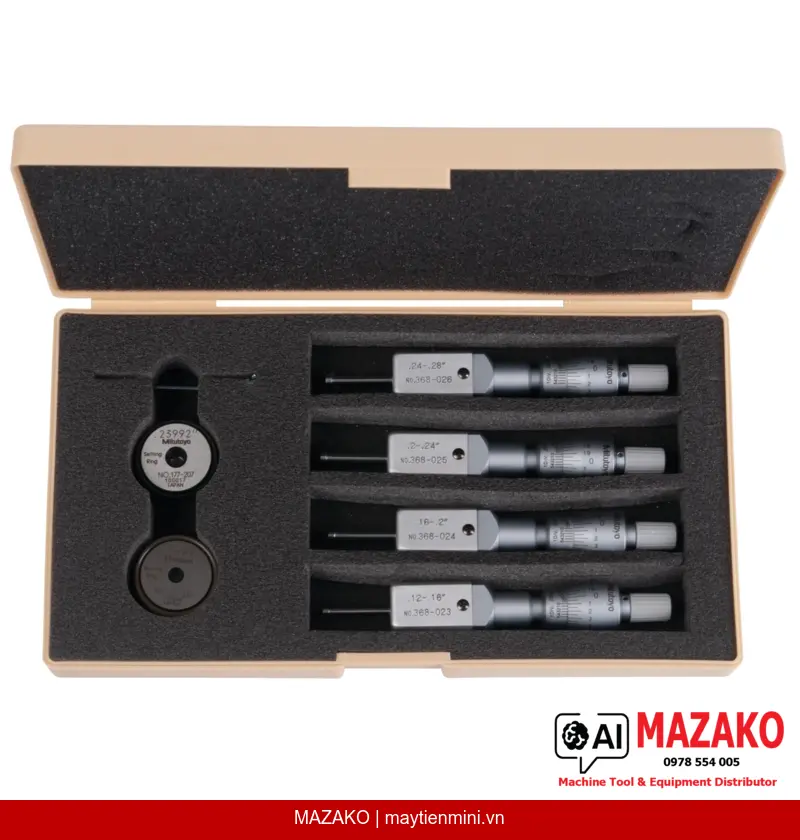Bộ Panme Đo Trong 3 Điểm Mitutoyo 368-927