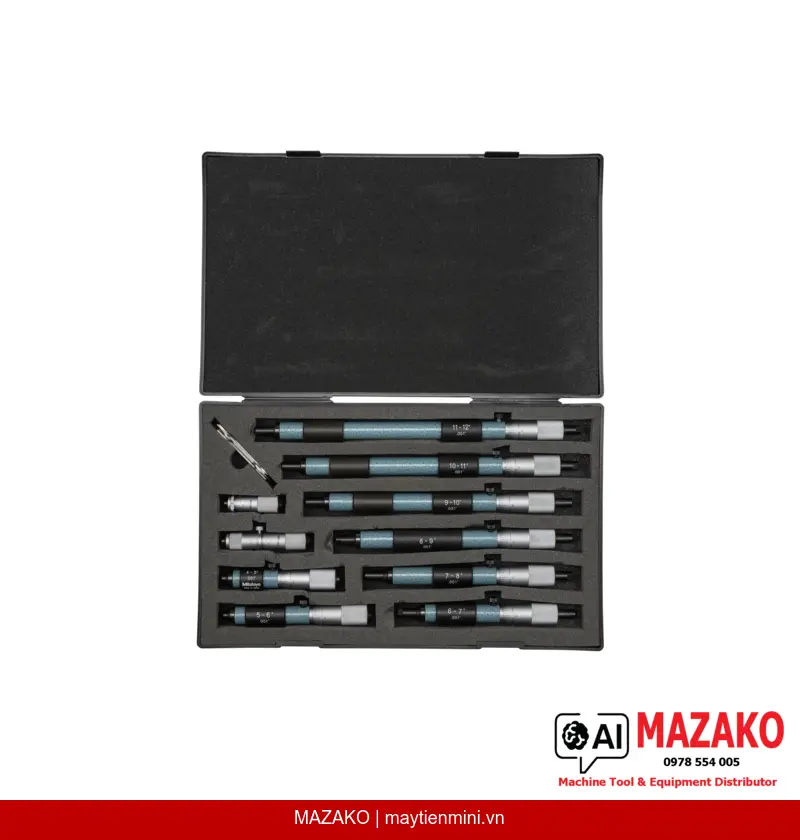 Bộ Panme Đo Trong Dạng Thanh Mitutoyo 133-904 (2–12 inch)