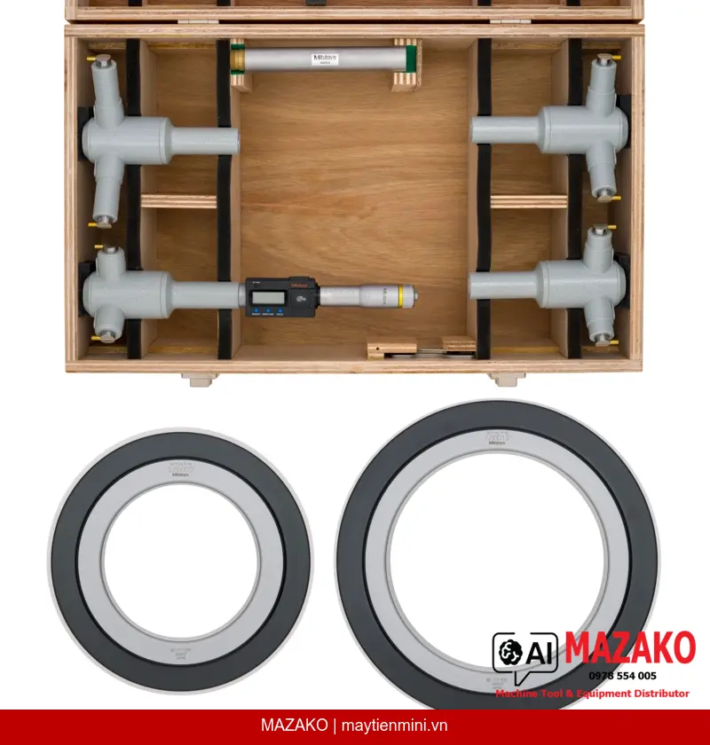 Bộ Panme Đo Trong 3 Điểm Kỹ Thuật Số Mitutoyo 468-980 (4–8 inch)