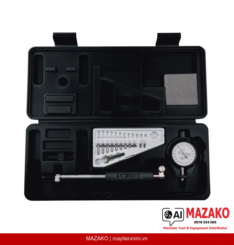 Đồng hồ đo lỗ 2 điểm Mitutoyo 511-721-20, phạm vi 18–35 mm