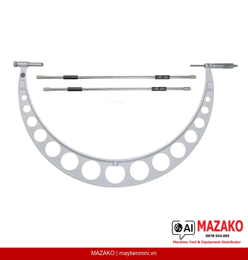 Panme Đo Ngoài Mitutoyo 105-104 Kèm Ống Nối Mở Rộng Phạm Vi Đo 600-700mm