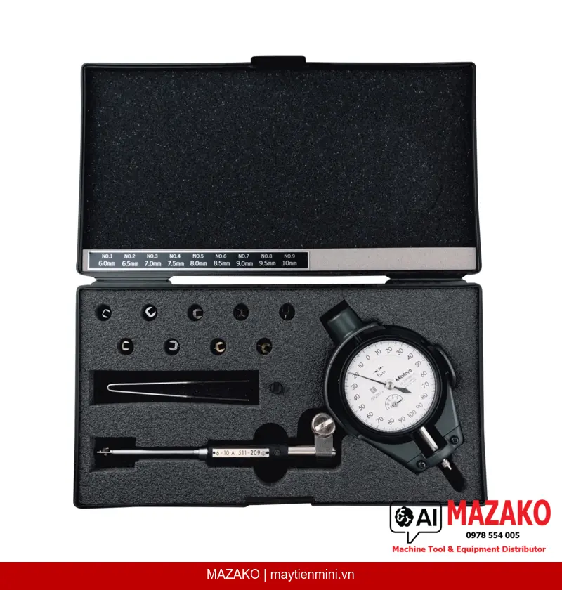 Đồng Hồ Đo Lỗ 2 Điểm Mitutoyo 511-212-20 (0,24–0,4 inch)