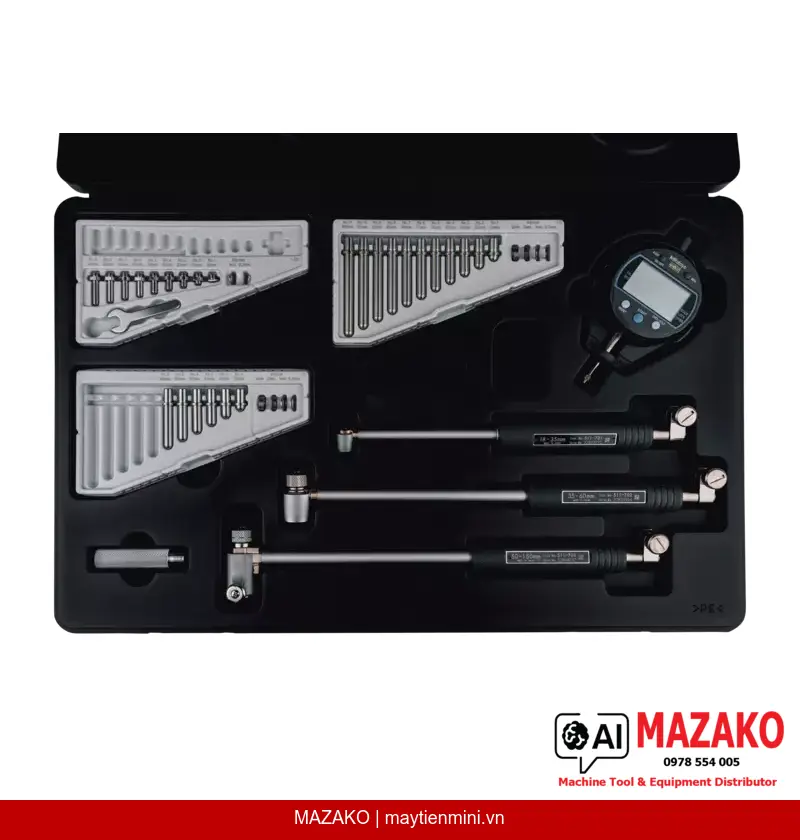 Đồng hồ đo lỗ kỹ thuật số Mitutoyo 511-925-20 (18–150 mm)