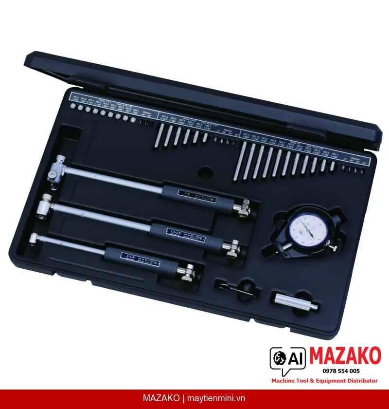 Đồng Hồ Đo Lỗ 2 Điểm Mitutoyo 511-932 (Bộ 3 Cái, 0.7–6 inch)
