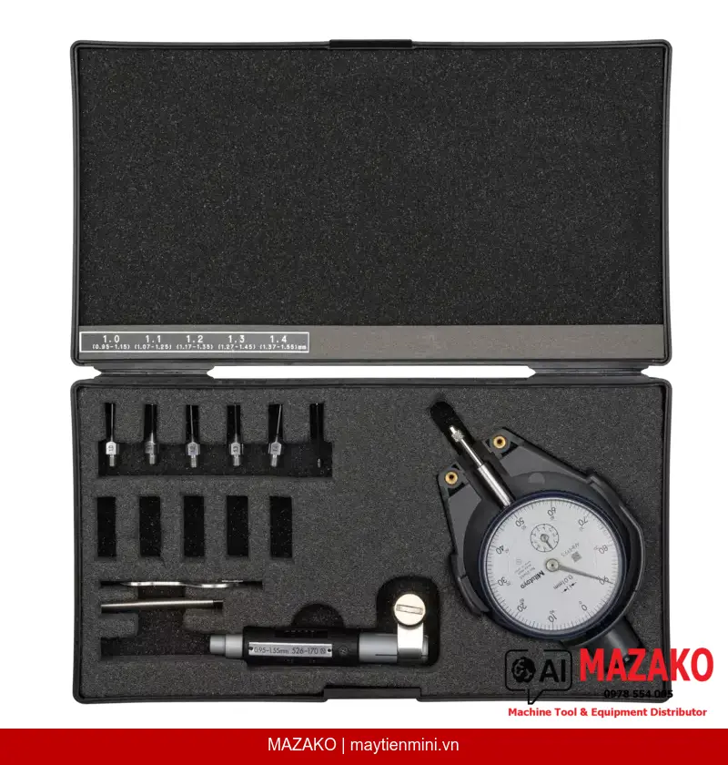 Đồng Hồ Đo Lỗ 2 Điểm Tiếp Xúc Mitutoyo 526-173-20 (0,95-1,55 mm)