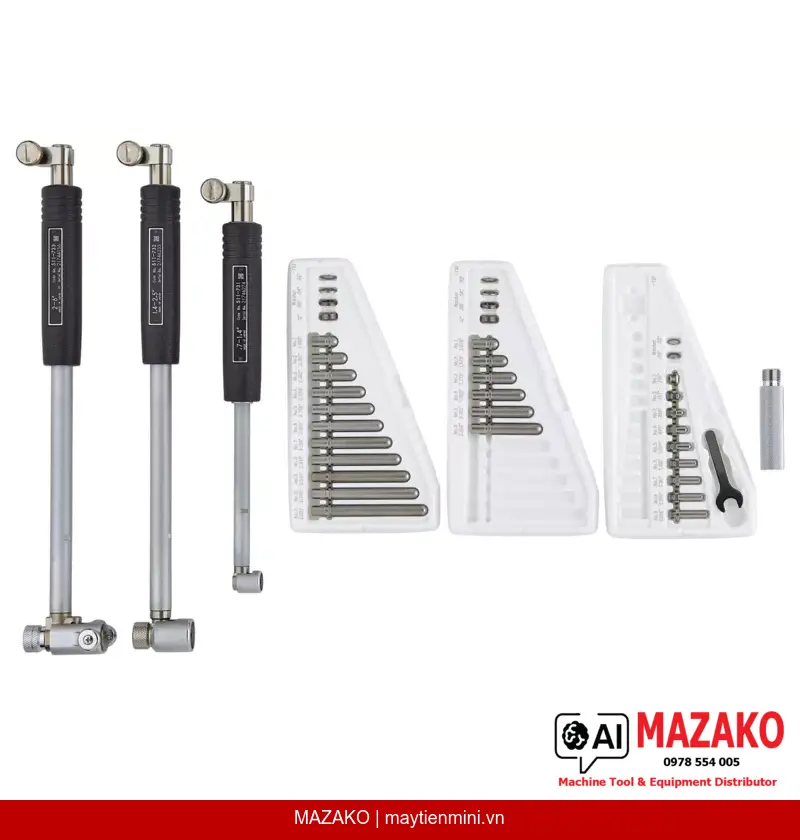 Đồng hồ đo lỗ 2 điểm Mitutoyo 511-932-20 (Bộ đo phạm vi rộng, cơ khí, Inch)