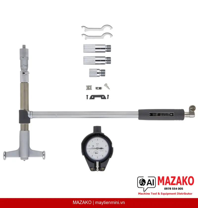 Đồng Hồ Đo Lỗ Đầu Panme Mitutoyo 511-856 (10–16 inch)