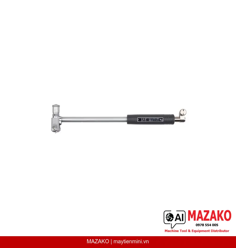 Đồng Hồ Đo Lỗ Đầu Panme Mitutoyo 511-843 (2,4–4 inch)