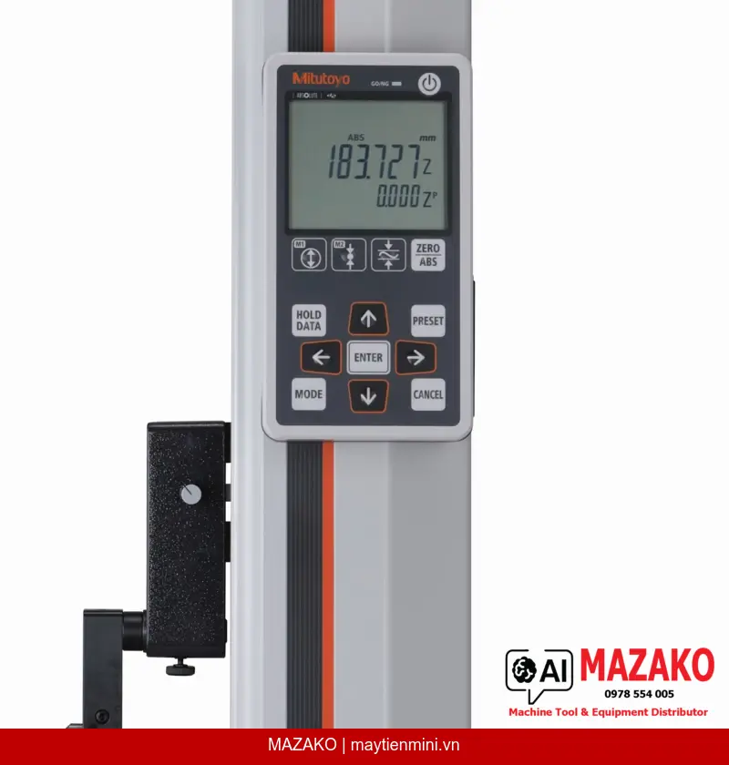 Thước Đo Cao Kỹ Thuật Số Mitutoyo 518-255 Đệm Khí ABSOLUTE Inch/Metric