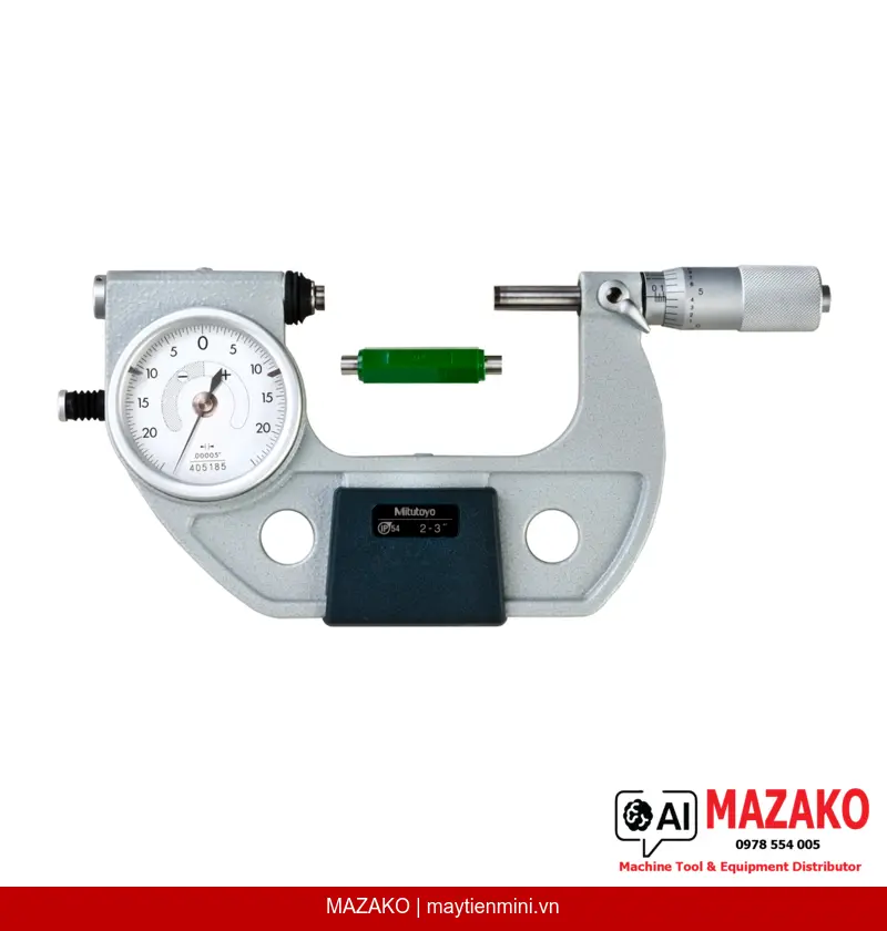 Panme Đồng Hồ So Đầu Đe Thu Hồi Nhanh Mitutoyo 510-133 (2-3 inch)