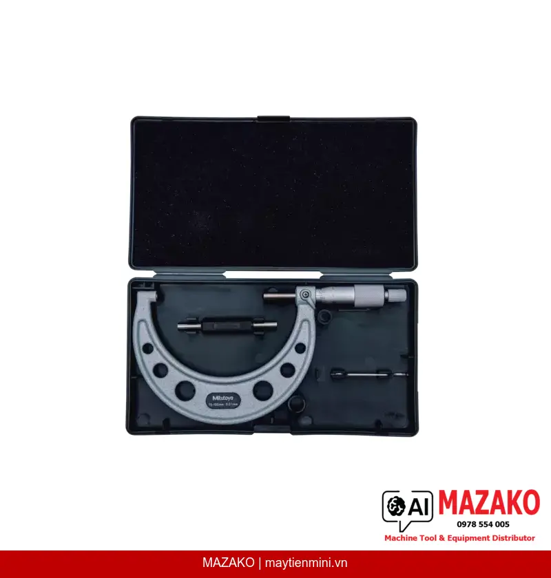 Panme Đo Ống Đầu Đo Cầu Mitutoyo 115-218 (75-100mm)