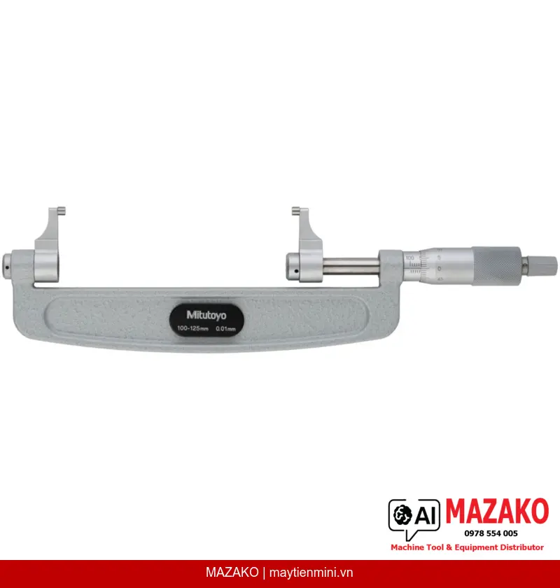 Panme Hàm Cặp Mitutoyo 143-105 | Phạm Vi Đo 100–125 mm