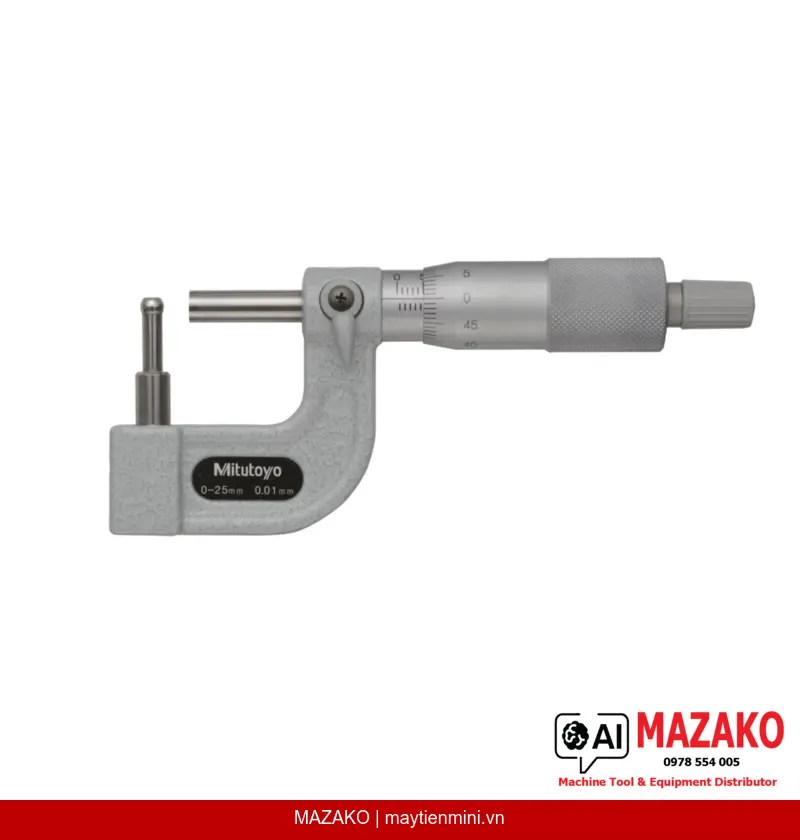Panme Đo Thành Ống Mitutoyo 115-315 (0-25mm)
