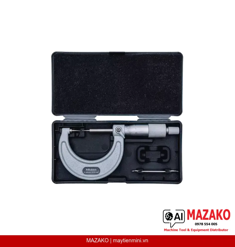 Panme Đo Ngoài Đầu Nhọn Mitutoyo 112-153 (0-25mm)