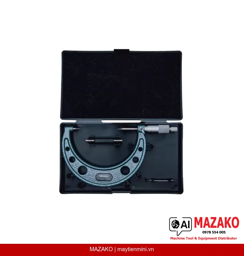 Panme Đo Ngoài Mũi Nhọn Carbide Mitutoyo 112-168 (75-100mm)