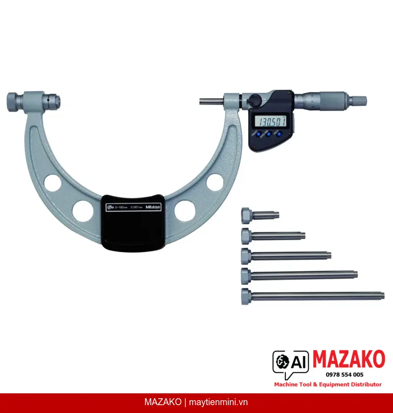 Panme Đo Ngoài Kỹ Thuật Số Thay Đầu Đo Mitutoyo 340-720 (12–18 inch)