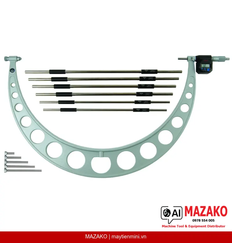 Panme Đo Ngoài Kỹ Thuật Số Đầu Đo Thay Thế Mitutoyo 340-721 (18–24″)