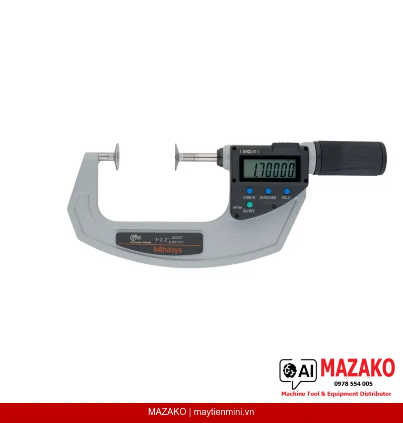 Panme Đĩa Kỹ Thuật Số QuickMike Mitutoyo 369-422-20, IP65