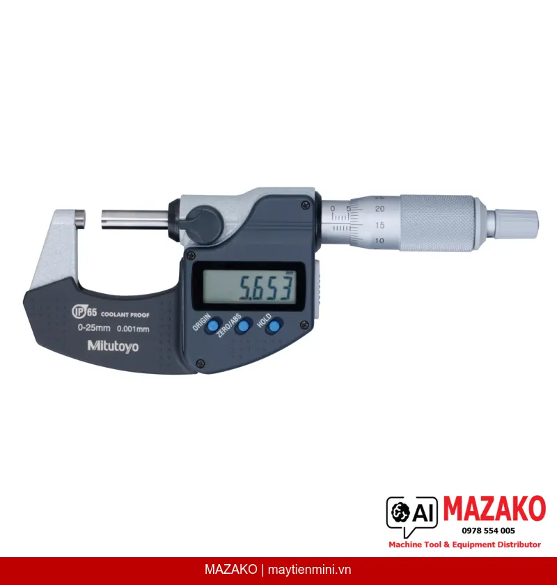 Panme Đo Ngoài Kỹ Thuật Số IP65 Mitutoyo 293-250-30 (100-125 mm)