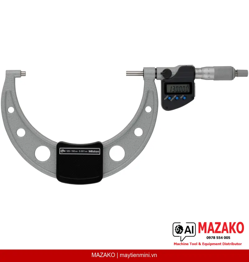 Panme Đo Ngoài Kỹ Thuật Số IP65 Mitutoyo 293-251-30 (125-150 mm)