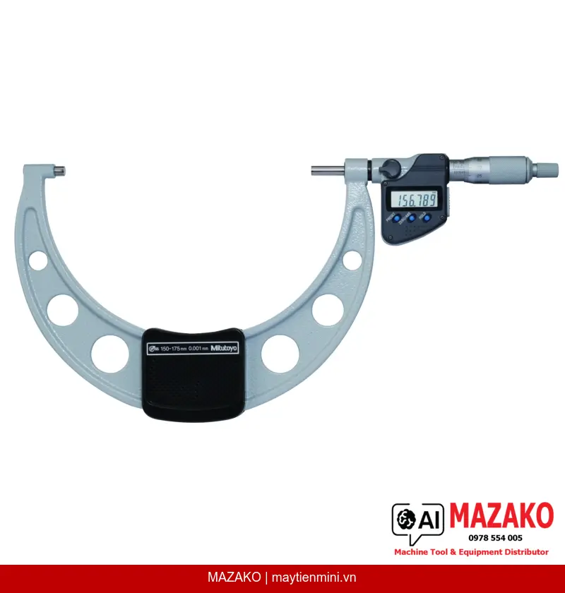 Panme Đo Ngoài Kỹ Thuật Số IP65 Mitutoyo 293-252-30 (150-175 mm)