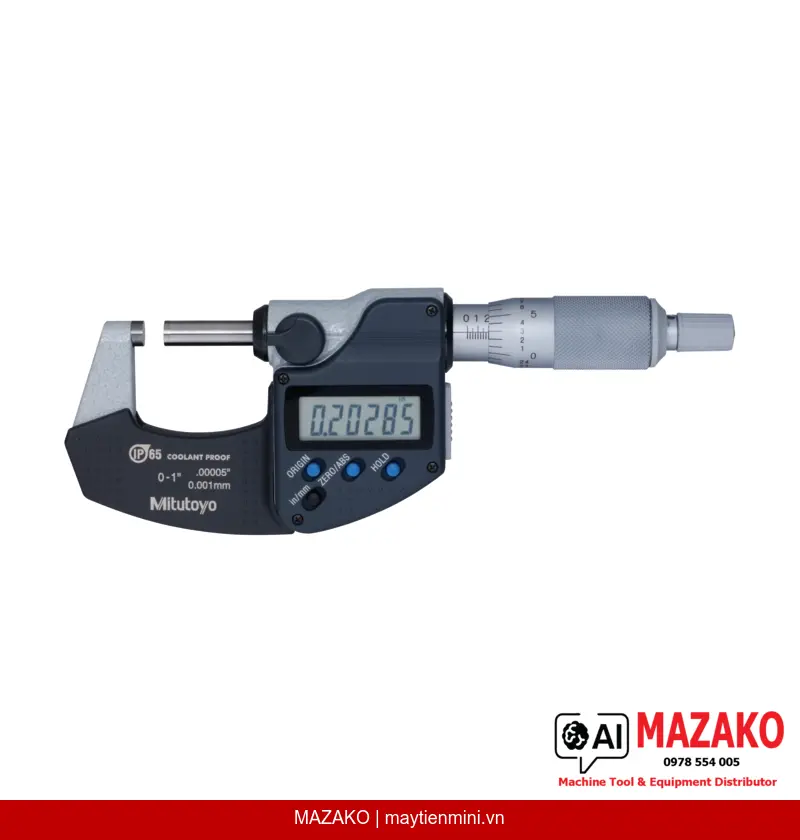 Panme Đo Ngoài Kỹ Thuật Số IP65 Inch/Metric Mitutoyo 293-330-30