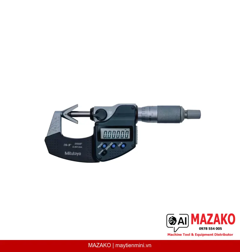 Panme Đo Ngoài Kỹ Thuật Số 3 Rãnh V-Anvil Mitutoyo 314-361-30