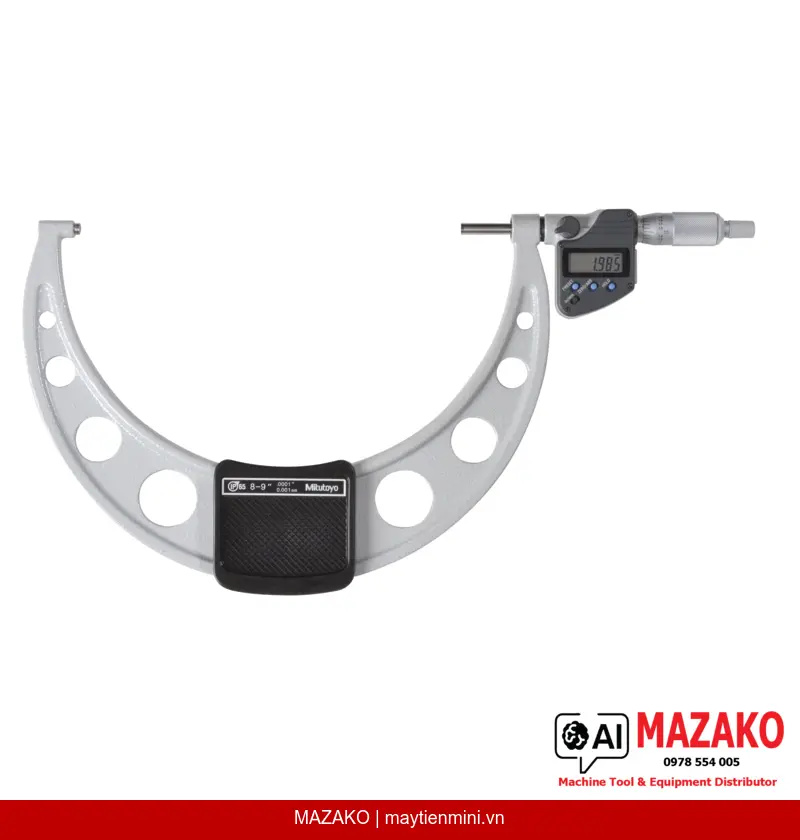 Panme Đo Ngoài Kỹ Thuật Số IP65 Inch/Metric Mitutoyo 293-354-30 (8-9″)