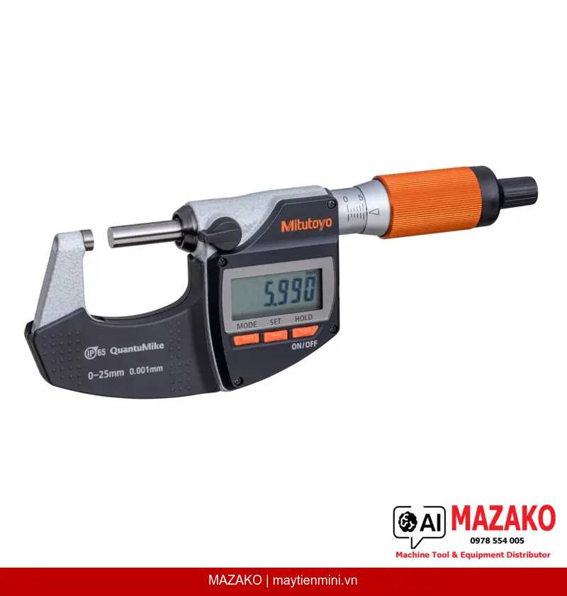 Panme điện tử QuantuMike Mitutoyo 293-140-40 (0 - 25mm) với độ chính xác cao
