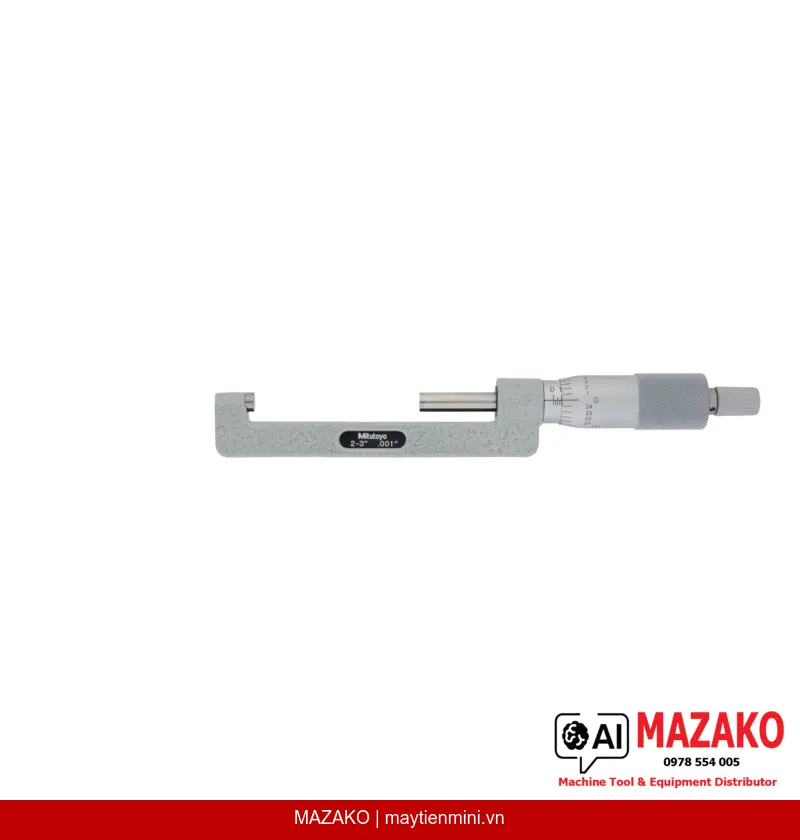 Panme đo moyeu (Hub Micrometer) Mitutoyo 147-353, phạm vi đo 2–3 inch