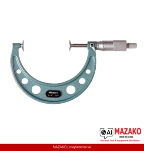 Panme Đo Răng Bánh Răng Mitutoyo 123-128 – Đĩa Thép Cứng, Phạm Vi 3–4\