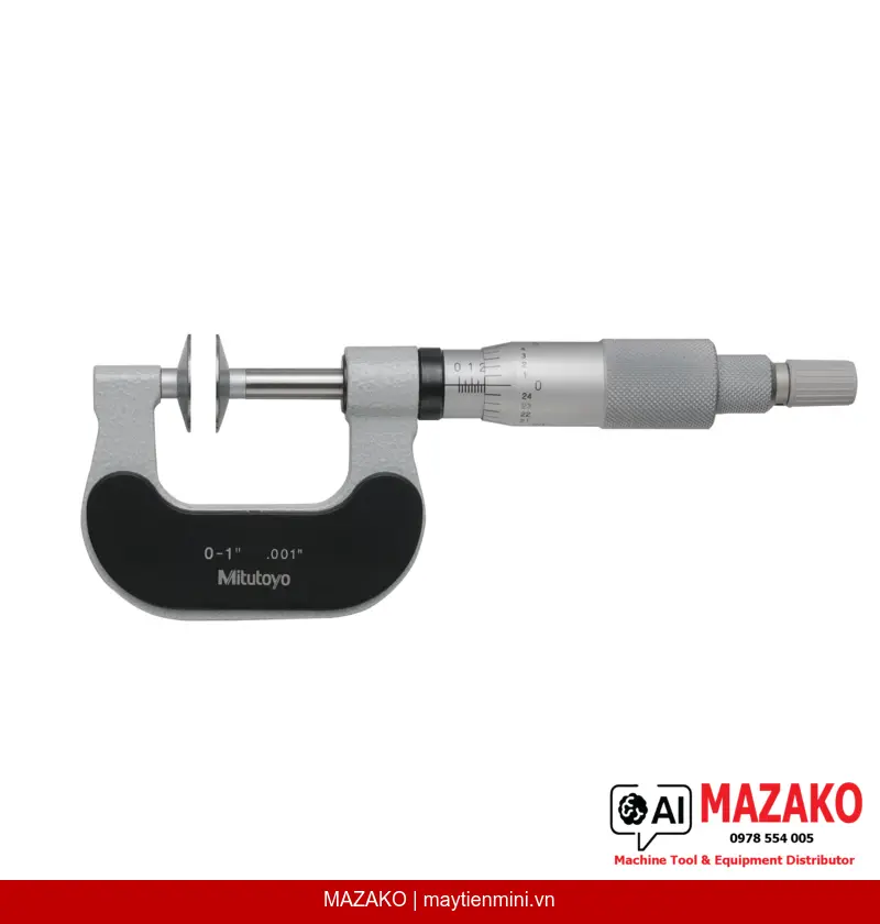 Panme Đĩa Đầu Đo Không Xoay Mitutoyo 169-203-10 (PDM-1)